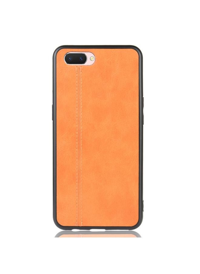 S-TOP Case For Oppo A12e Shockproof Sewing Cow Pattern Skin PC + PU + TPU Case - Image 2