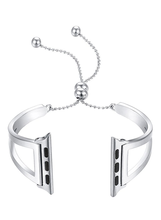 Loquat Stainless Steel Replacement Band For Apple Watch Silver - Image 1