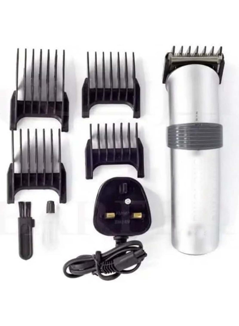 Professional Electric Hair Clipper with Blade Men's Hair Trimmer WM-609 Silver - Image 1