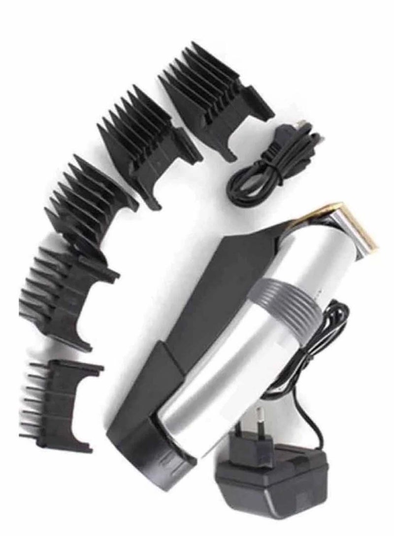 Professional Electric Hair Clipper with Blade Men's Hair Trimmer WM-609 Silver - Image 3