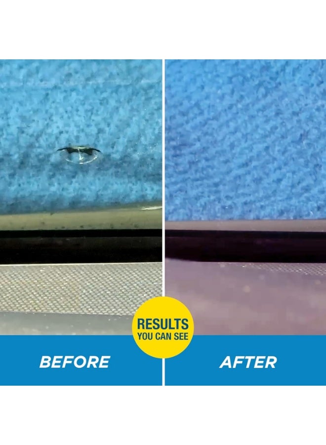 Rain-X 600001 Windshield Repair Kit - Quick And Easy Durable Resin Based Kit for Chips and Cracks, Good For Round Damage Below 1" In Diameter And Cracks Smaller Than 12" In Length, BLUE,YELLOW - Image 5