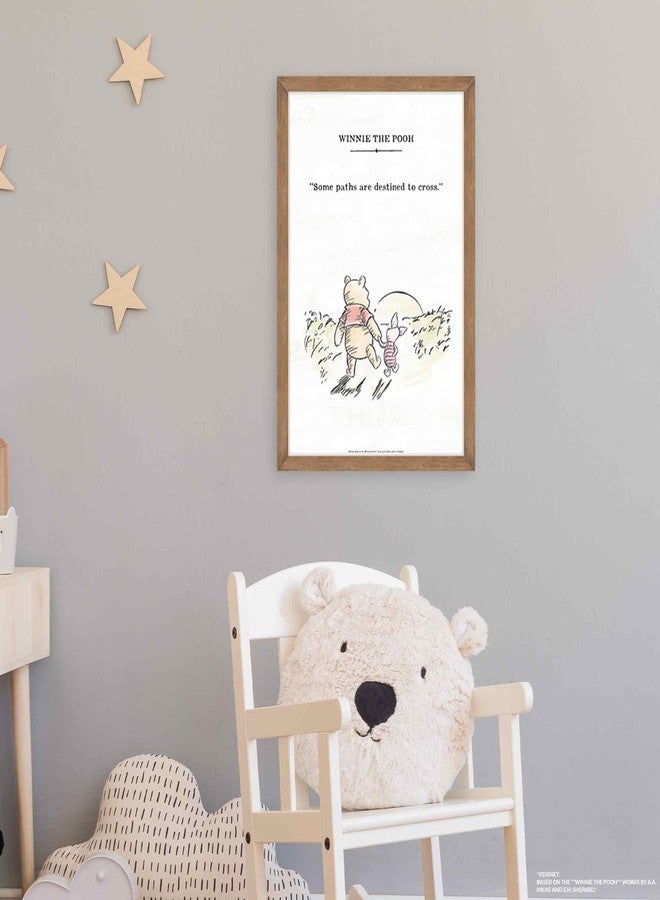 Open Road Brands Disney Winnie the Pooh Paths Destined to Cross Framed Wood Wall Decor - Large Classic Winnie the Pooh Picture for Kids' Bedroom or Nursery - Image 5