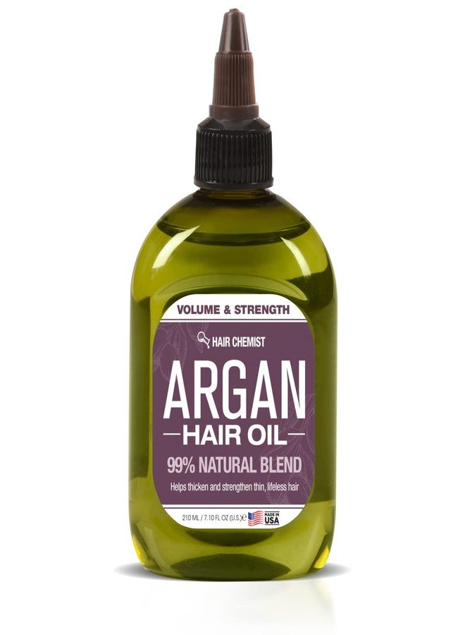 Hair Chemist زيت شعر كيميائي 99% طبيعي لزيادة الحجم والقوة - زيت الأركان 7.1 أونصة - Image 1