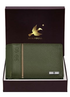 HORNBULL HORNBULL Miller Wallet for Men | Stylist Mens Wallet with RFID Blocking | Wallet Men Genuine Leather Olive Nappa | Gift for Men  - Image 2