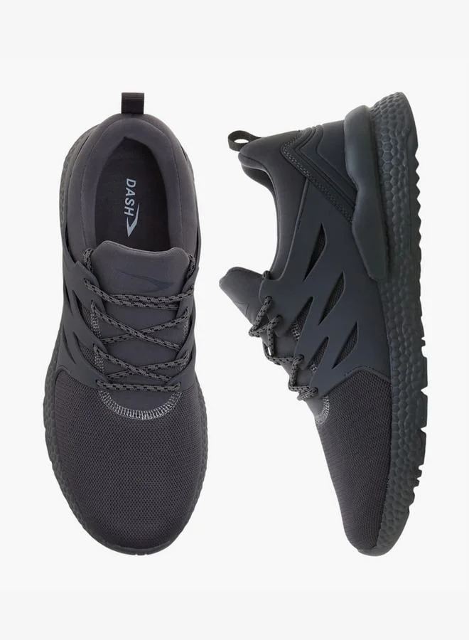 Dash Men Panelled Lace-Up Sports Shoes