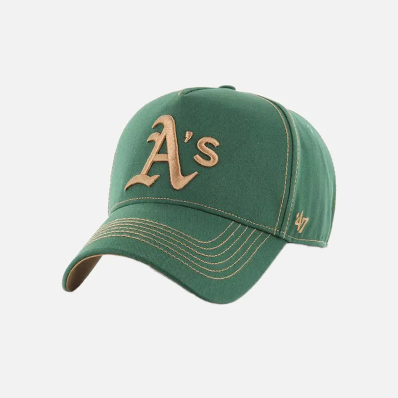 47 MLB Athletics Contrast Stitch Cotton Baseball Cap - Men