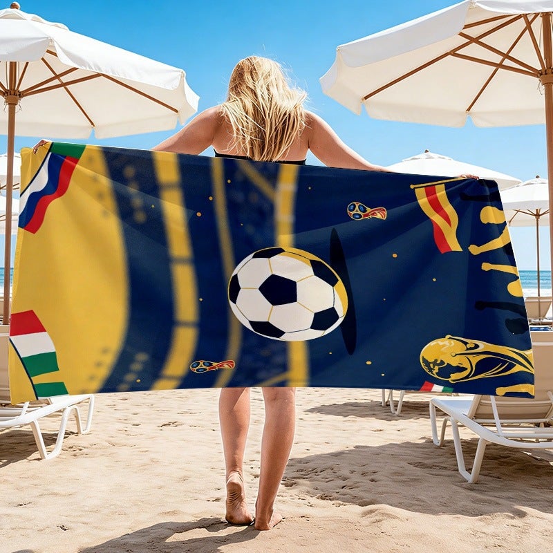 2026 World Cup Football Beach Towel