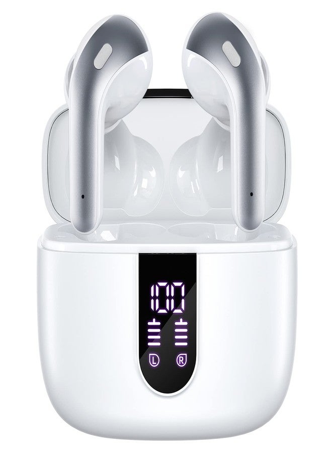TAGRY Bluetooth Headphones True Wireless Earbuds 60H Playback LED Power Display Earphones with Wireless Charging Case IPX5 Waterproof in-Ear Earbuds with Mic for TV Smart Phone Laptop Computer Sports - Image 1