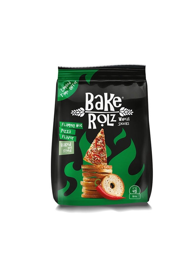 Bake Rolz Toasted Snack Flaming Hot Pizza Flavor 100 grams 45 grams Pack of 24  - Image 2