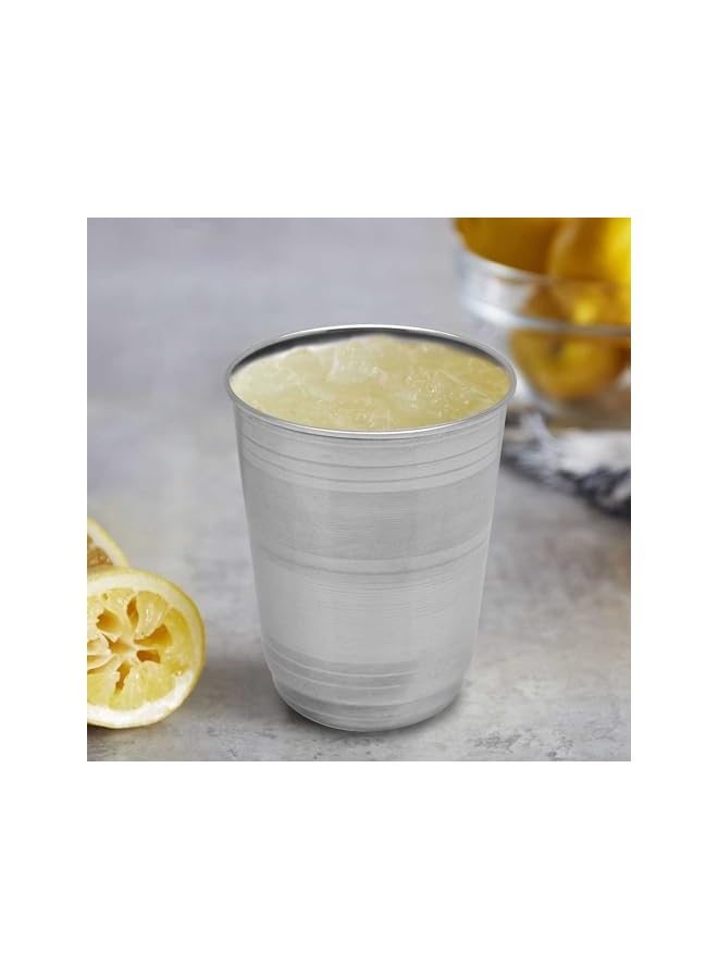 S-TOP Stainless Steel Glass Deluxe Design, Silver, 7.5cm, STGE01, Mocktail Glass, Water Glass, Juice Glass - Image 3