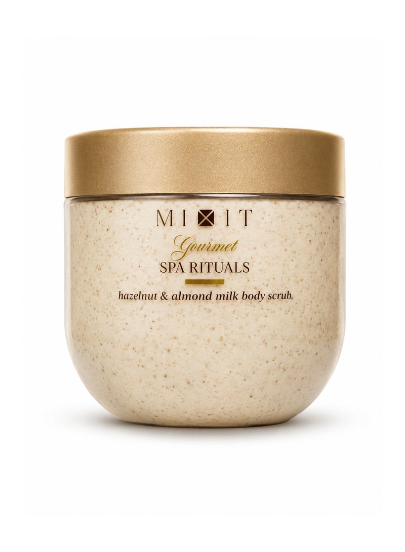 MIXIT Spa Rituals Gourmet Hazelnut & Almond Milk Body Scrub, Exfoliating & Smoothing, 300g - Image 1