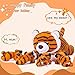 EARTHSOUND Tiger Mom and Baby Stuffed Animal Mommy Plush Toy16Cute Small Mama Soft Toys with Mini Little BabiesFamily Set Gifts for Kid - Image 4