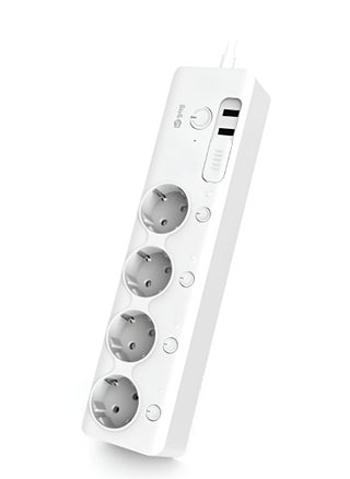 مشترك طاقة ذكي MTTL-W01 يدعم تقنيه  Wi Fiمع 4 منافذ EU + 2 منافذ USB، تحكم عبر الهاتف والصوت، وحماية من الحمل الزائد-ابيض - pzsku/ZD85B894635CDFD31E22BZ/45/_/1736938510/cd3c7e42-3946-432e-8eb1-c57a11293c1e