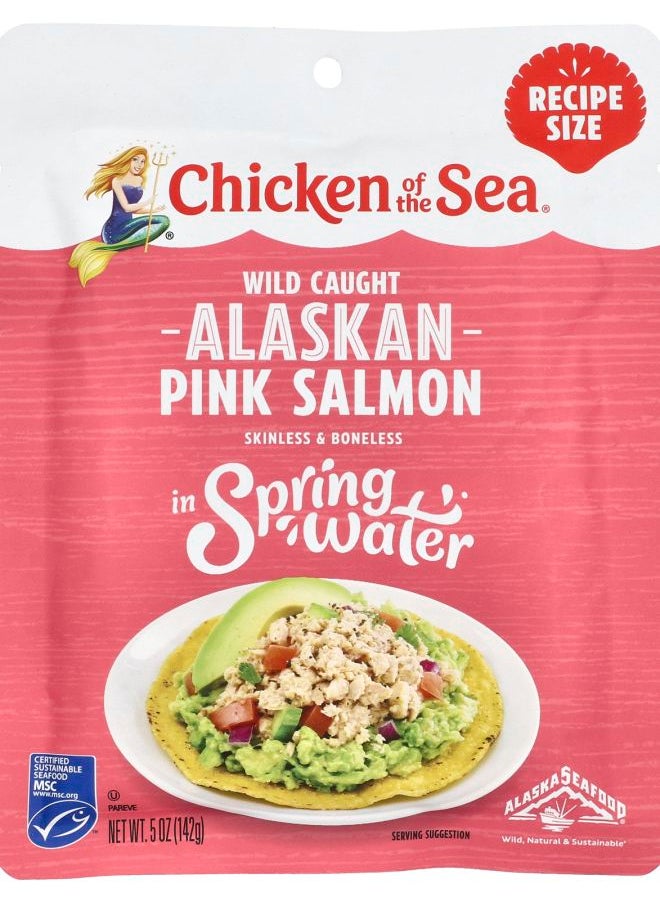 Chicken Of The Sea Wild Caught Alaskan Pink Salmon in Spring Water 5 oz (142 g) 