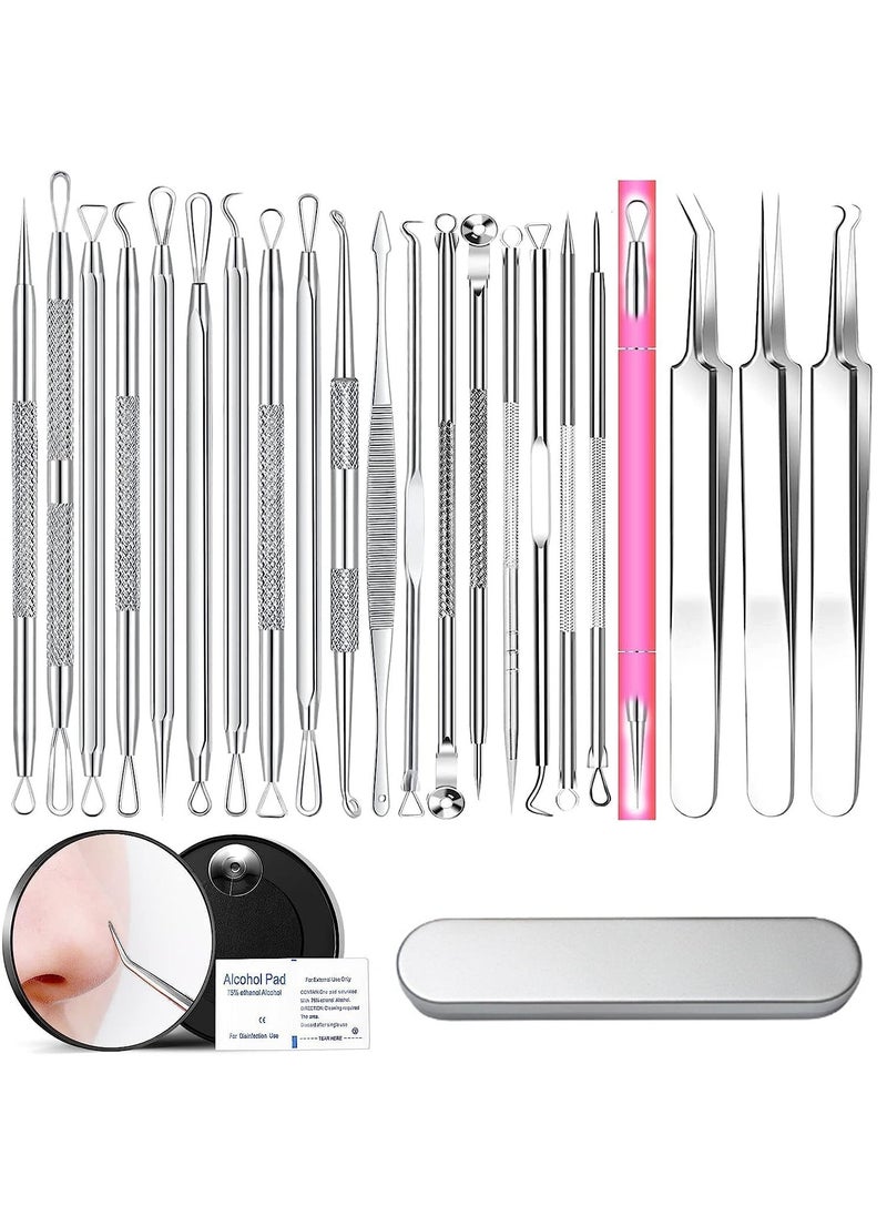 Generic - Pimple Popper Tool Kit, Professional Blackhead Remover Tools for Acne and Zit Popping Comedone Extractor 22 PCS - Image 1