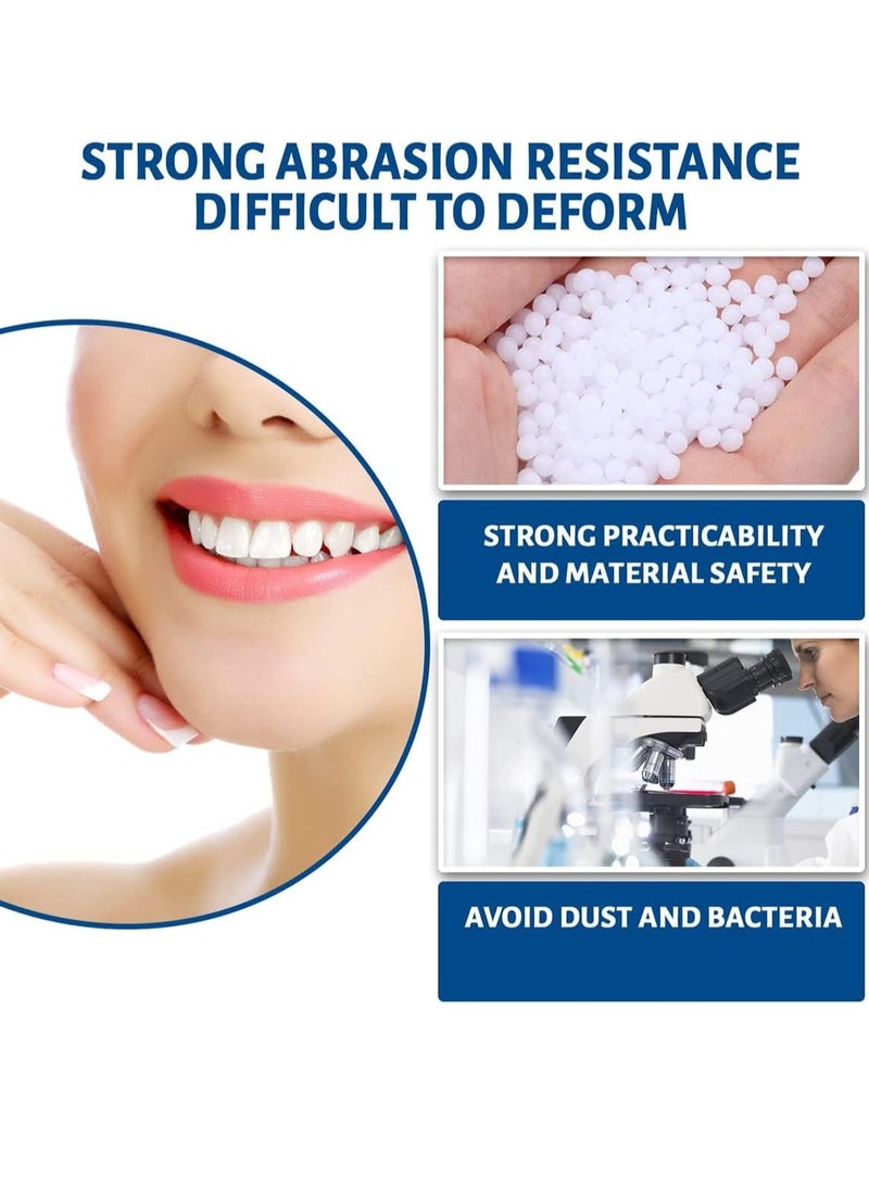 EELHOE طقم إصلاح الأسنان DIY، طقم إصلاح الأسنان المؤقتة، أسنان صناعية ذات تشكيل حراري، حبيبات إصلاح الأسنان، خرز إصلاح الأسنان، لملء الأسنان المفقودة المكسورة، أسنان صناعية قابلة للتشكيل (قطعة واحدة) - Image 4
