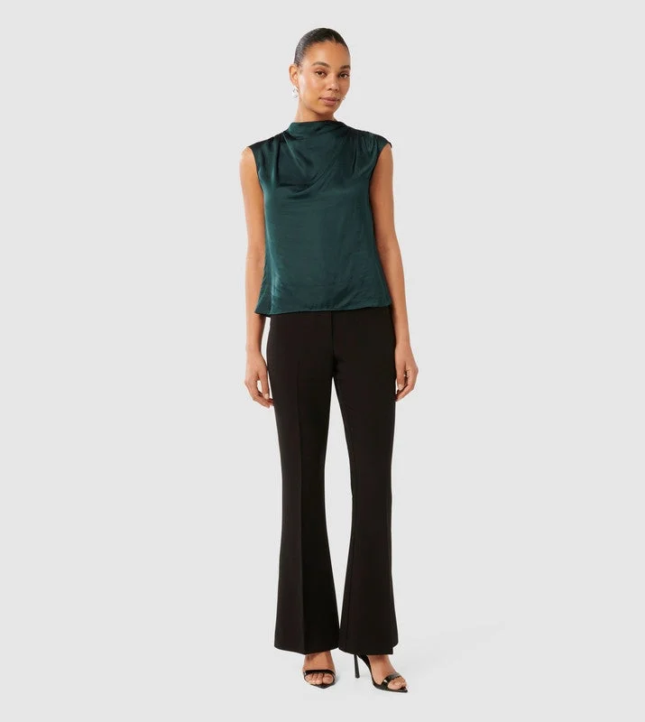 فورايفر نيو JESS Ruched Neck Sleeveless Top