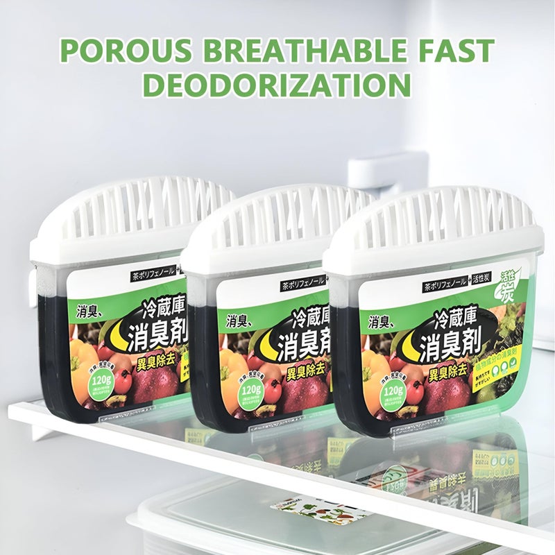Refrigerator Deodorizer - Compact Fridge and Freezer Odor Eliminator with Natural Fresh Air Purification Technology for Home, Car, and Closet Use (2PCS) - Image 5