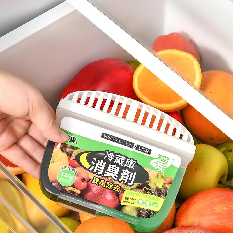Refrigerator Deodorizer - Compact Fridge and Freezer Odor Eliminator with Natural Fresh Air Purification Technology for Home, Car, and Closet Use (2PCS) - Image 1