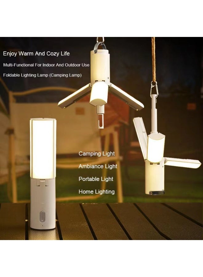 Foldable Multi-functional LED Camping Lantern, Portable Tent Light with Type-C Charging - Image 3