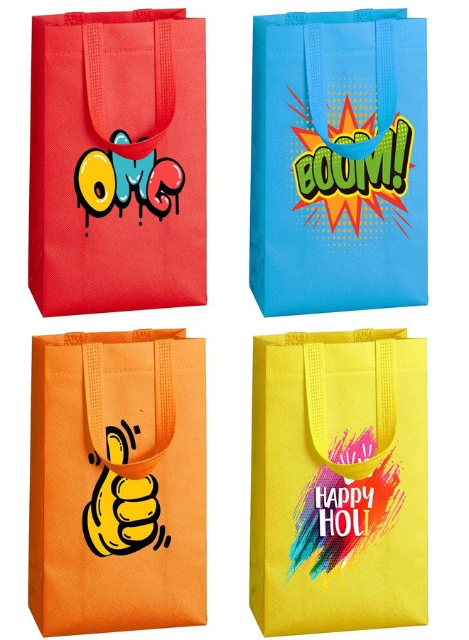 SPERPAND 30 Pcs Medium Gift Bags with Handles, Rainbow Reusable Gift Bag with Tissues Non-Woven Party Favor Bags for Kids Birthday, Baby Shower, Wedding Party Supplies - Image 2