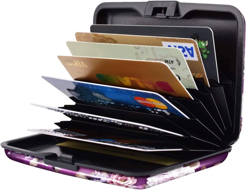 Coco Rossi Mini Credit Card Holder for Women or Men,RFID Blocking Slim Hard Card Case ID Case Travel Wallet - Image 3