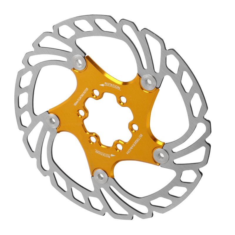 16cm Bicycle Floating Disc Brake Rotor with 6 Bolts Disc Brake Pad Rotors for Mountain Road Bike Repair Parts Gold - Image 4