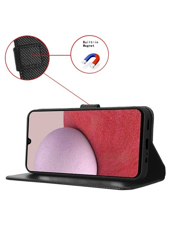 X-level Samsung Galaxy A15 4G/5G Phone Case Cover with Full Body Camera Len Protector PU Leather Wallet Card Holder Shockproof Protective Back Cover with Release Hand Phone Holder Daily Video Kickstand - Image 3