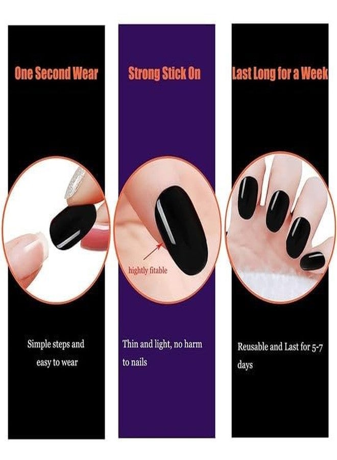 KIRA Professional Nude Fake Nails - 24 Pcs Natural Press-On Nails | Short Oval Shape | Easy to Apply | Reusable & Comfortable | Salon Look at Home (44) - Image 4