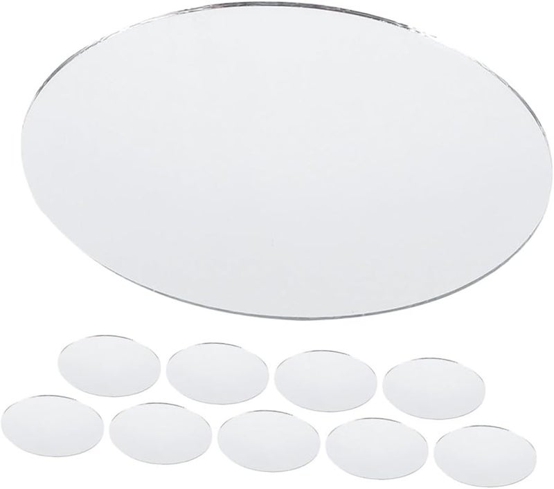 Oval Glass Mirror 10 Pack Lightweight Scratch Resistant For Crafts And Wall Decor - Image 2