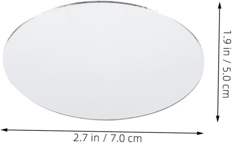 Oval Glass Mirror 10 Pack Lightweight Scratch Resistant For Crafts And Wall Decor - Image 3