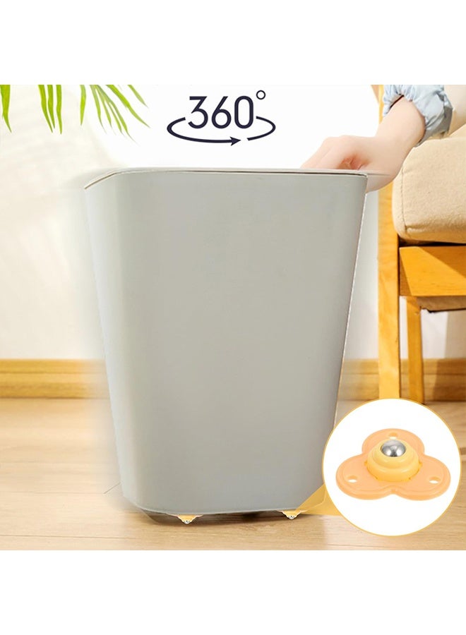 8 قطع من عجلات دوارة ذاتية اللصق بزاوية 360 درجة، عجلات لاصقة، سهلة الحركة للحاويات الصغيرة، صناديق التخزين وملحقات DIY - Image 3