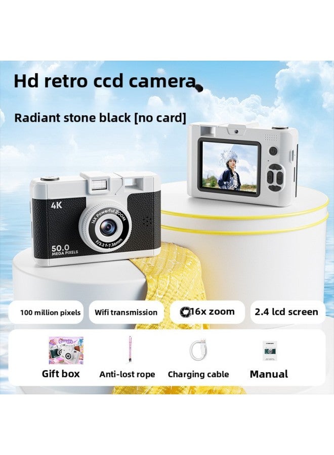 Generic The Clapper Retro CCD Digital Camera Photo Girl Birthday Gift Student Party-Body Color:Black  - Image 1