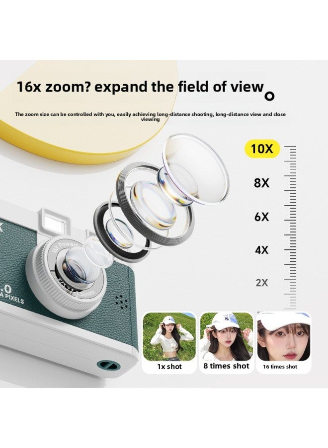 Generic The Clapper Retro CCD Digital Camera Photo Girl Birthday Gift Student Party-Body Color:Black  - Image 5