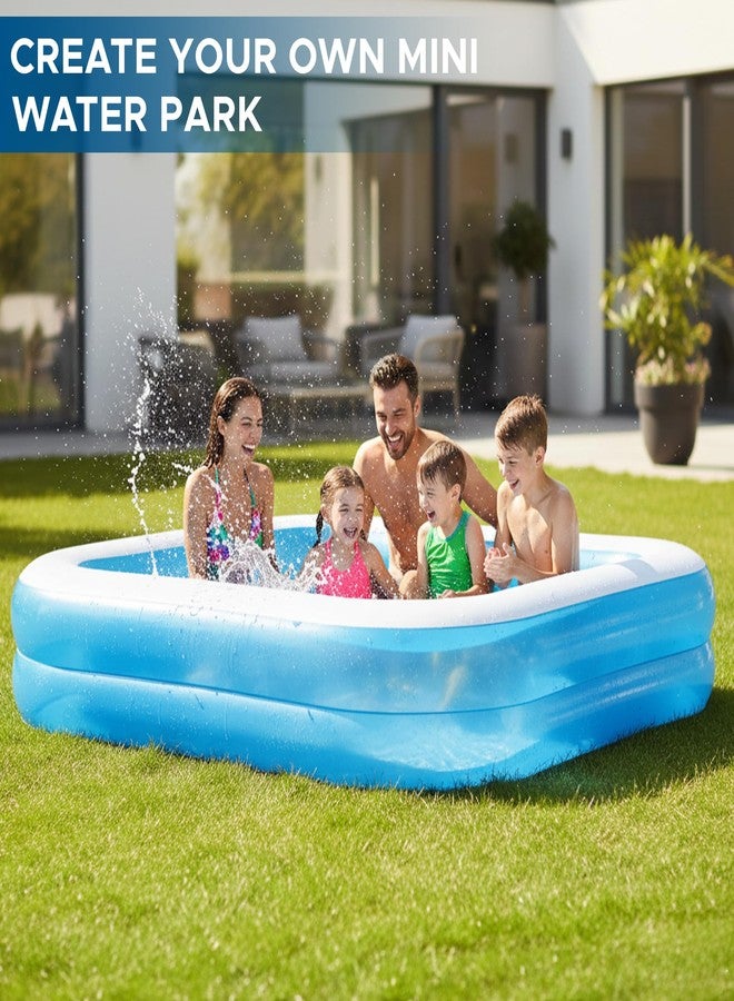 NHR Family Swimming Pool for Kids & Adults, Portable Home Pool Bathtub 778 L Water Capacity, Quick Setup Baby Bath Tub, Mini Water Pool for Indoor Outdoor Garden Balcony (262 x 175 x 51 cm, Blue) - Image 2