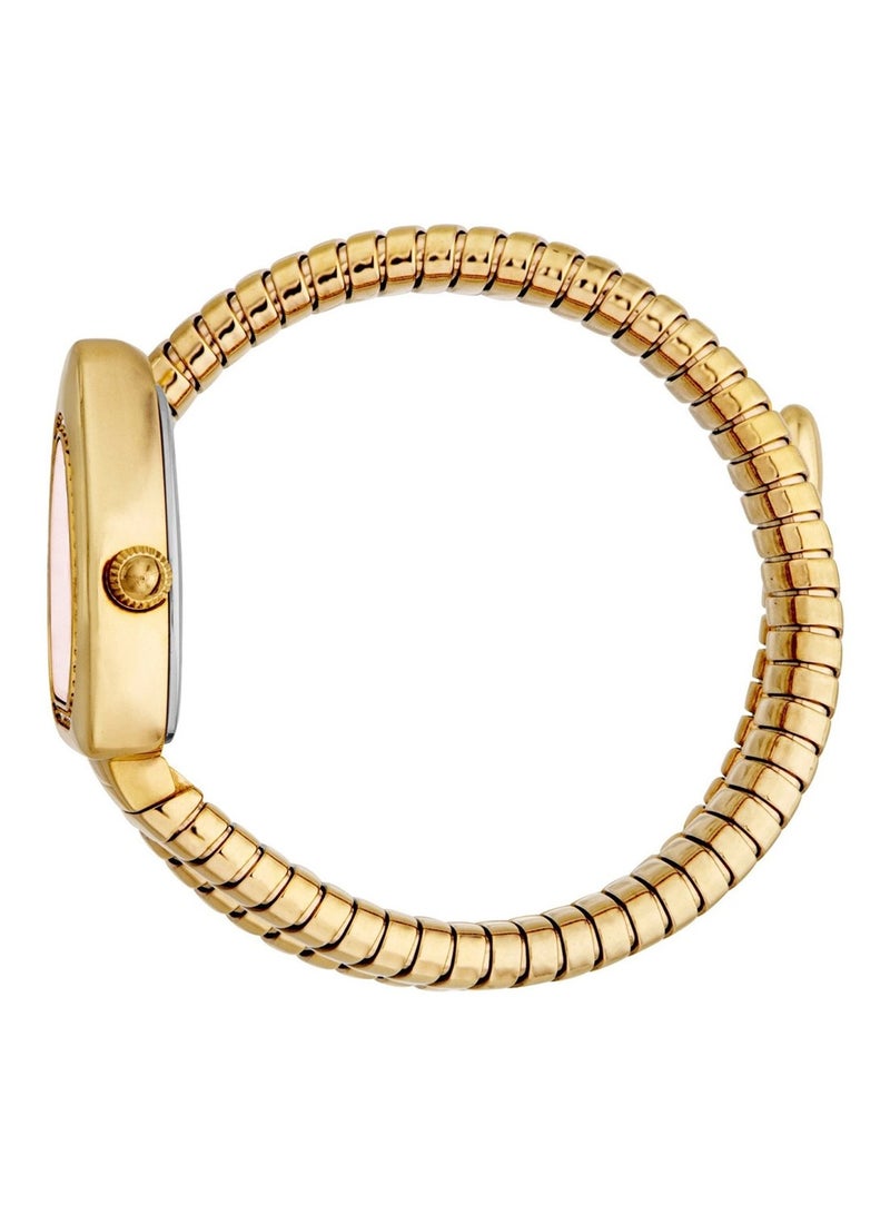 Just Cavalli ساعة نسائية تناظرية كوارتز بسوار من الفولاذ المقاوم للصدأ باللون الذهبي JC1L249M0025 - Image 3