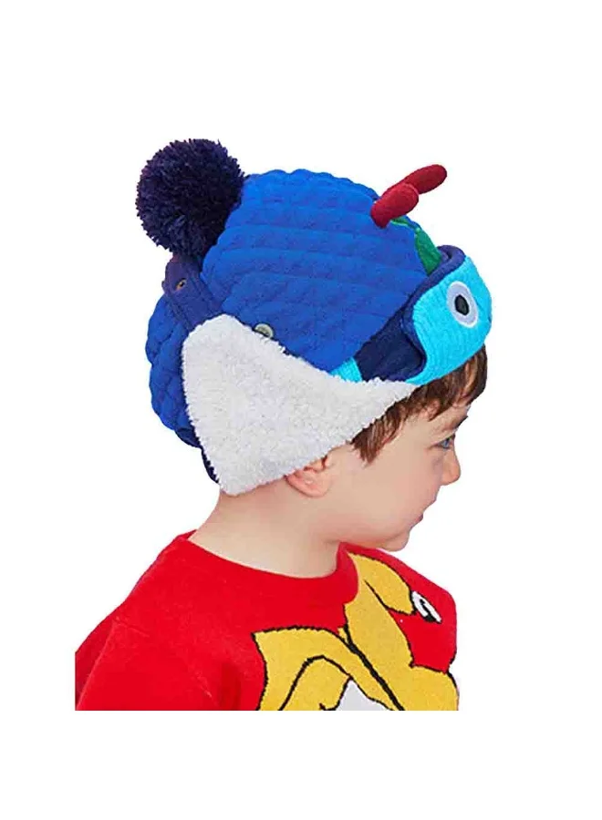 LITTLE SURPRISE BOX 3pcs Quilted Robot Theme Winter CapMufflers and Gloves