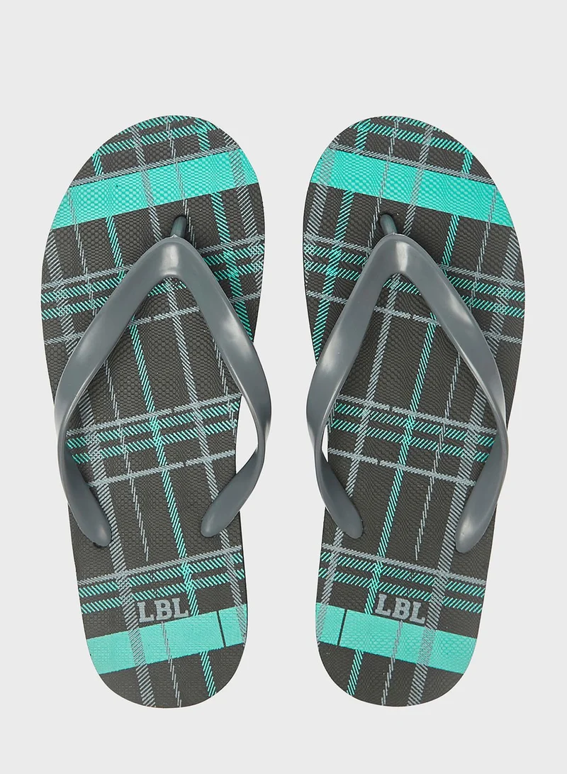 LBL by Shoexpress Printed Flip Flops