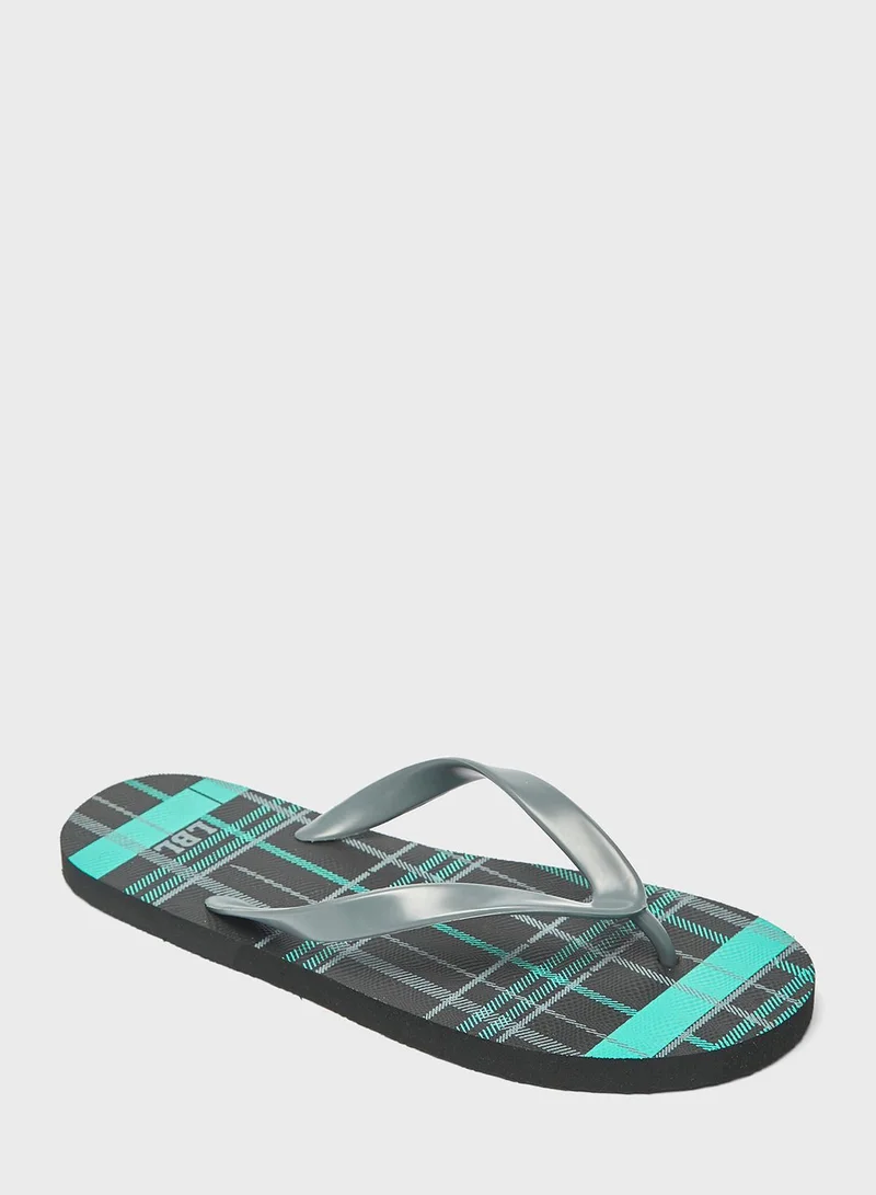 LBL by Shoexpress Printed Flip Flops