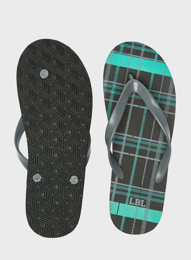 LBL by Shoexpress Printed Flip Flops