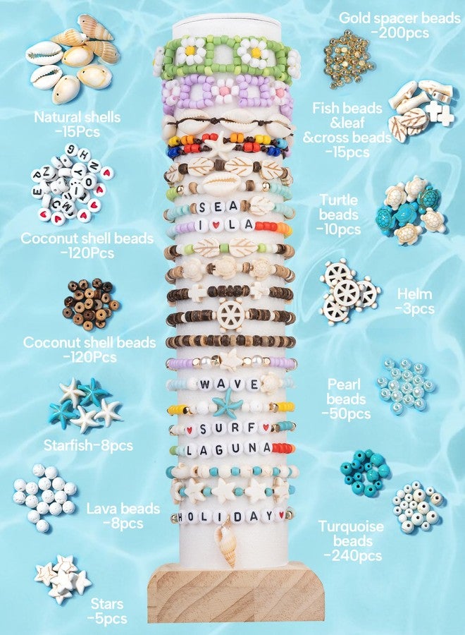 DoDoBeads Beach Beads Kit - 1600pcs 16 Summer Colors 6/0 Seed Beads for Bracelets, Friendship Bracelet Making Kit, Jewelry Making Supplies, Art Kit for DIY Projects and Home Decor - Image 4