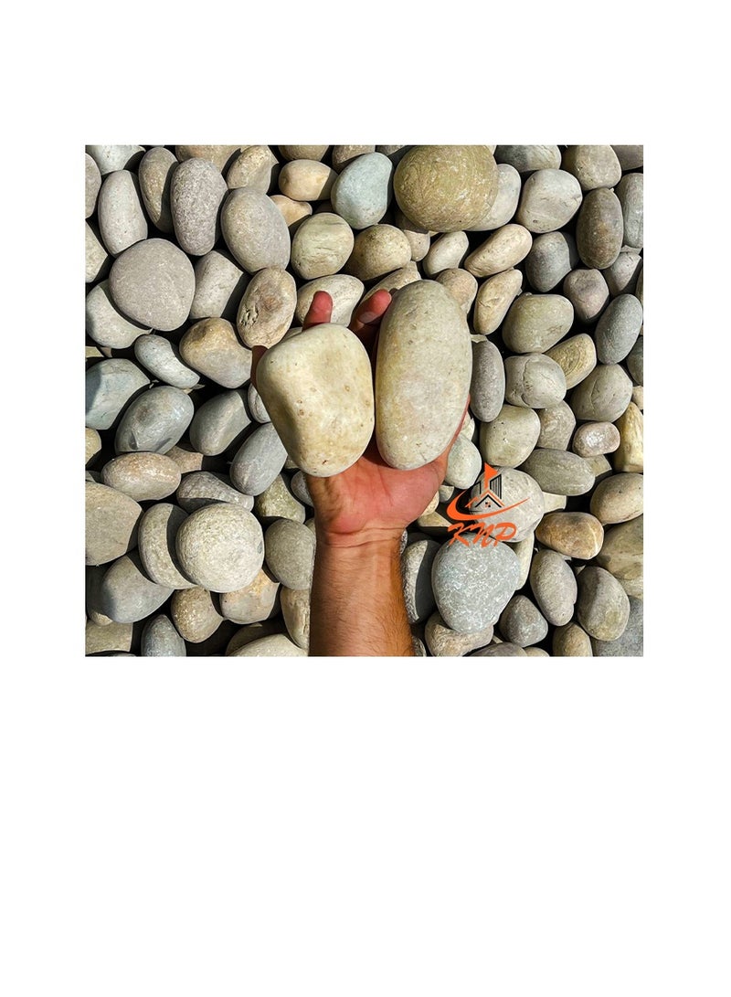 KNP Large River Pebbles Natural Garden Material 5 kg - Image 2