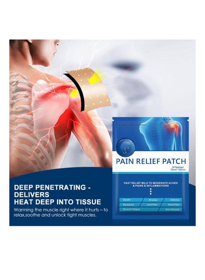 Sumifun Sumifun Pain Relief Patch Blue - Muscle Pain, Wrist Pain, Bruises, Stress Relaxation, Joint Pain Killer Medical Plaster - Image 5