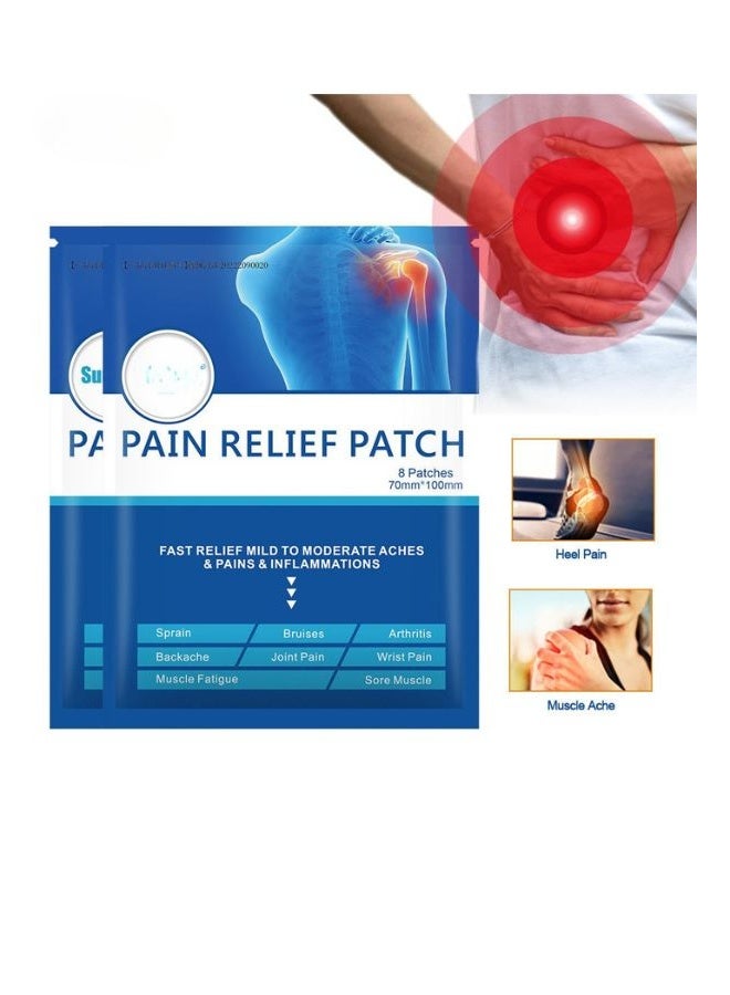 Sumifun Sumifun Pain Relief Patch Blue - Muscle Pain, Wrist Pain, Bruises, Stress Relaxation, Joint Pain Killer Medical Plaster - Image 4