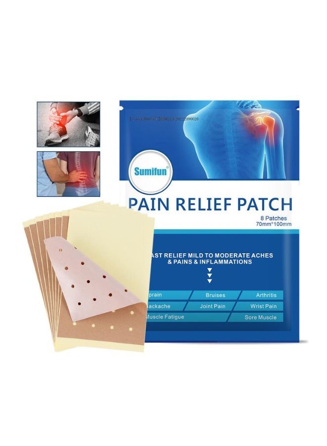 Sumifun Sumifun Pain Relief Patch Blue - Muscle Pain, Wrist Pain, Bruises, Stress Relaxation, Joint Pain Killer Medical Plaster - Image 1
