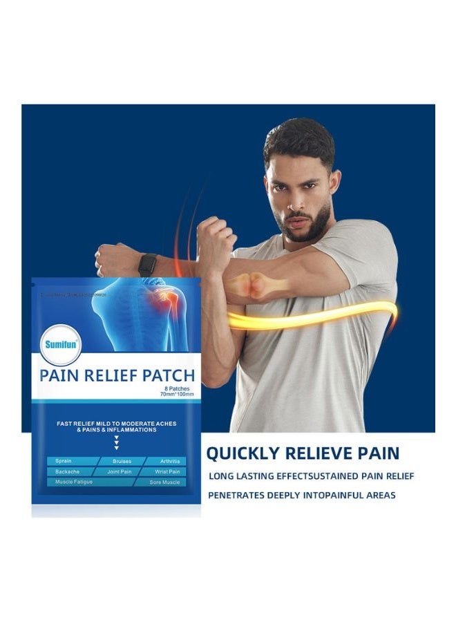 Sumifun Sumifun Pain Relief Patch Blue - Muscle Pain, Wrist Pain, Bruises, Stress Relaxation, Joint Pain Killer Medical Plaster - Image 3