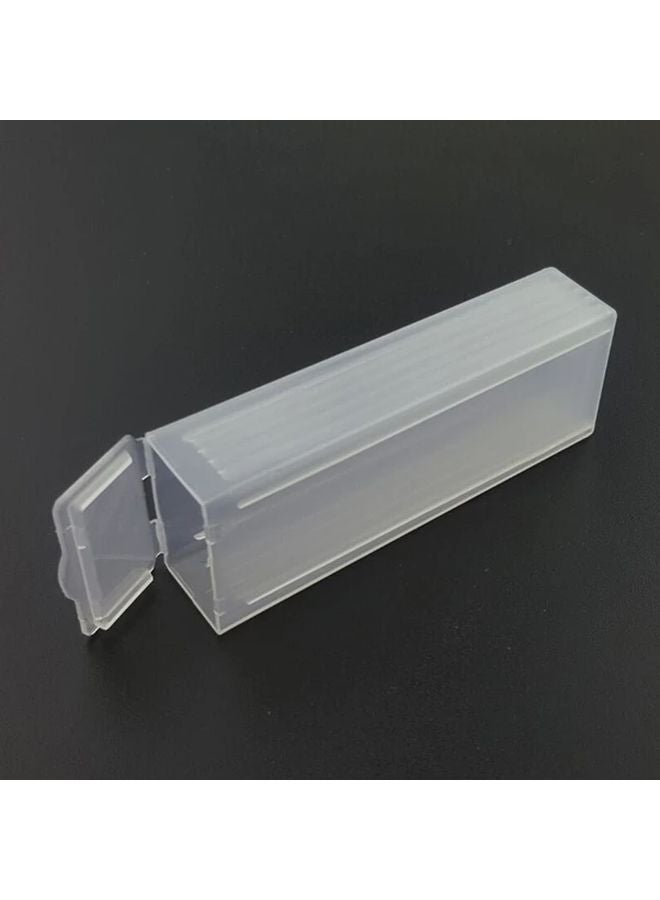 1pc Portable PP Plastic Microscope Slide Storage Box with Individual Slots Transparent Durable Lab Organizer - Image 2