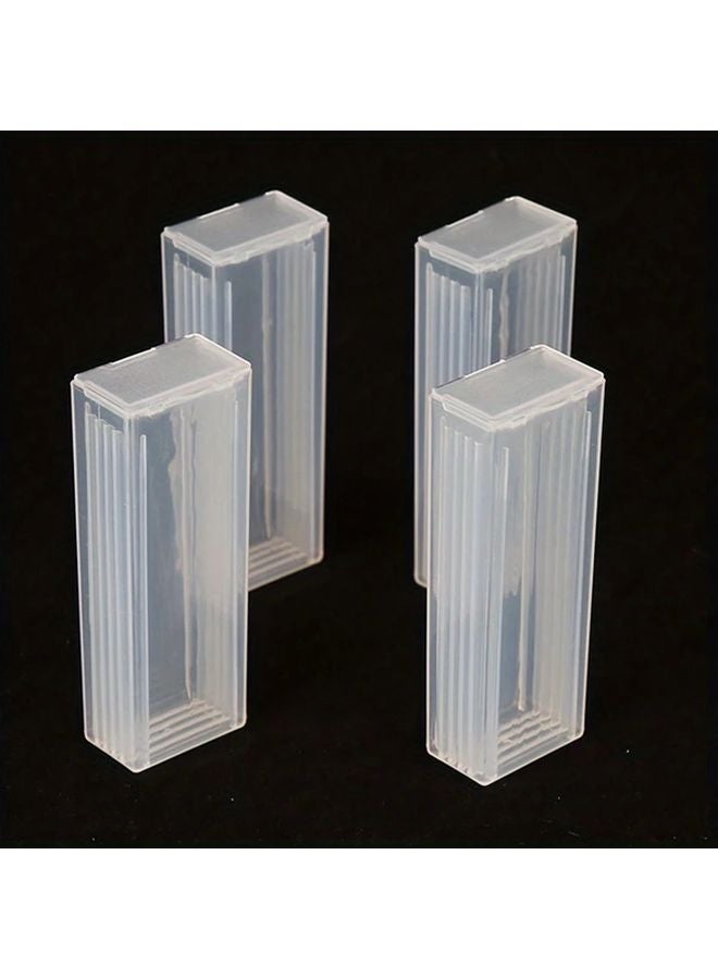 1pc Portable PP Plastic Microscope Slide Storage Box with Individual Slots Transparent Durable Lab Organizer - Image 5