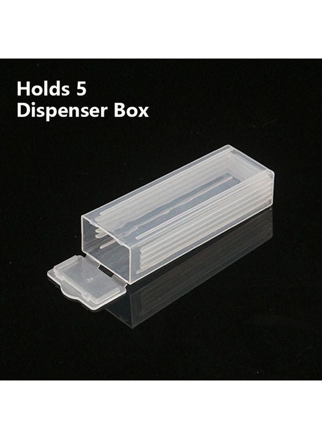 1pc Portable PP Plastic Microscope Slide Storage Box with Individual Slots Transparent Durable Lab Organizer - Image 4