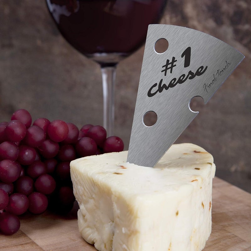 Final Touch Cheese Marker Set - Stainless Steel Markers for Easy Cheese Identification - Includes Non-Permanent Marker - Professional Presentation for Cheese Boards (FTA7080) - Image 4